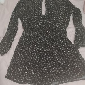 American Eagle Outfitters Black Floral Romper